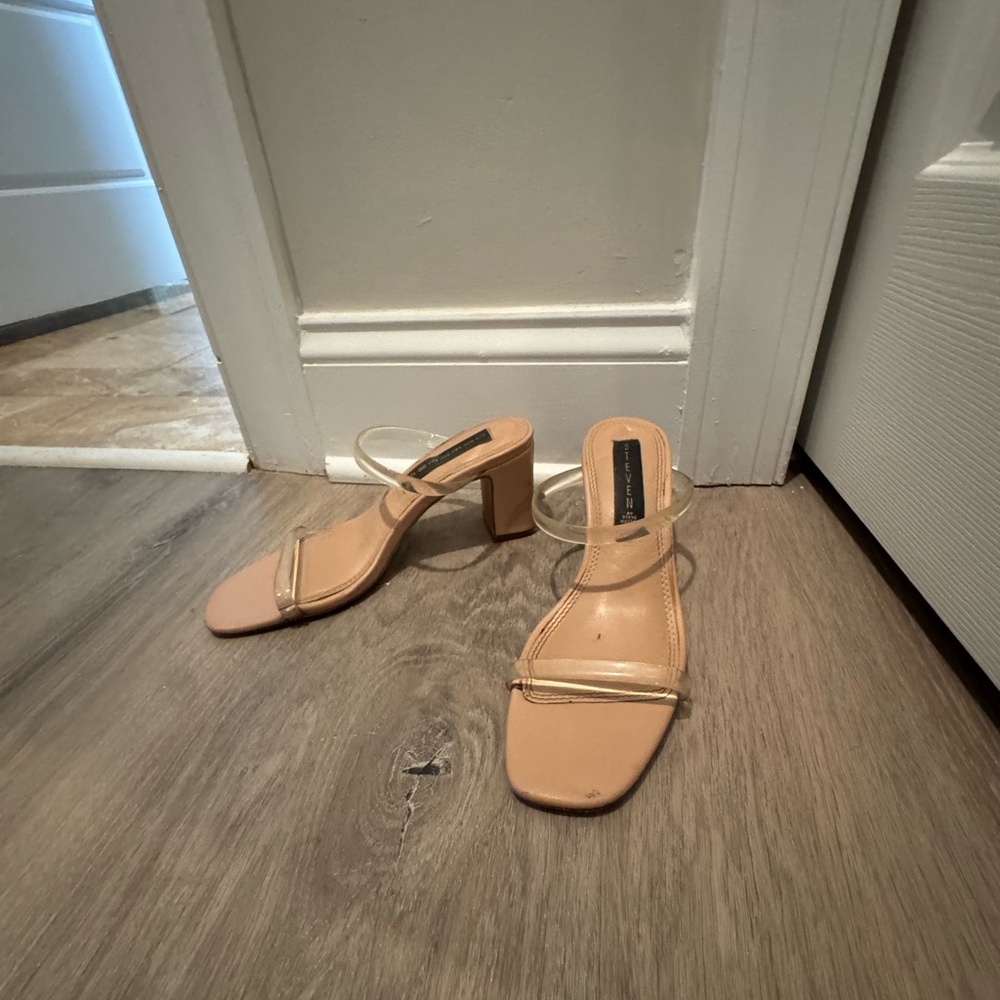 Elegant Nude Heeled Sandals